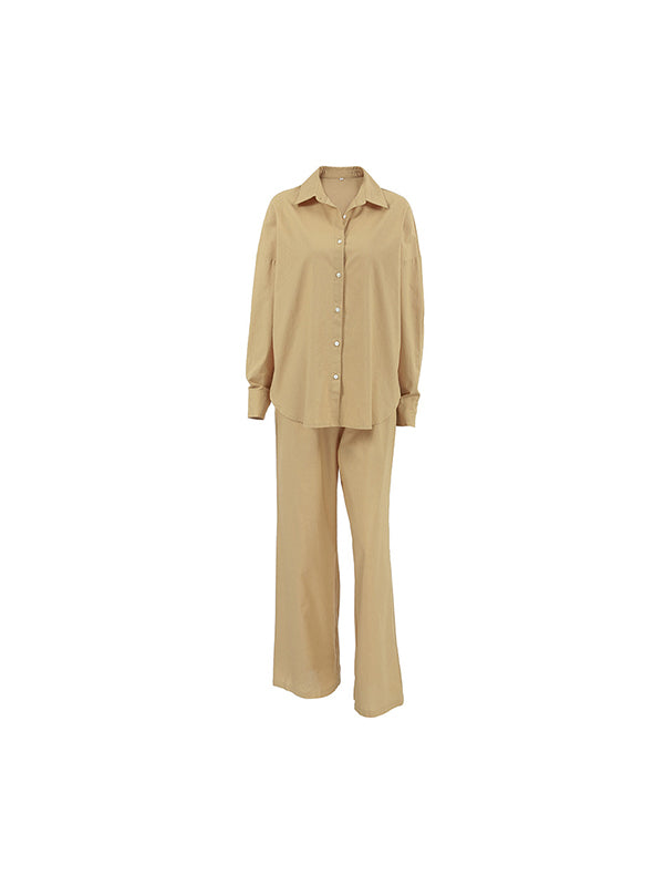 European And American Fashion Loose Two Piece Sets