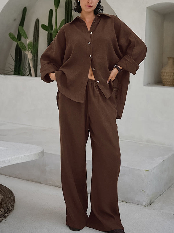 European And American Fashion Loose Two Piece Sets