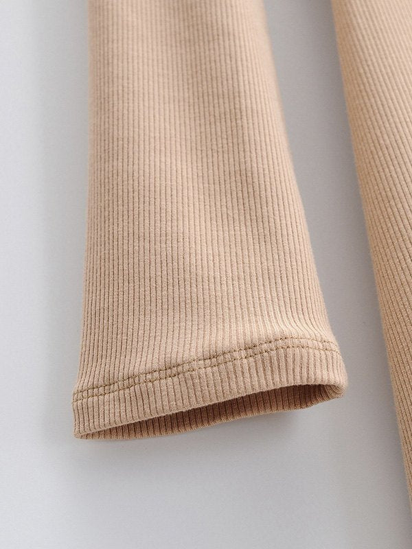 Long Sleeve Ribbed Maxi Dresses