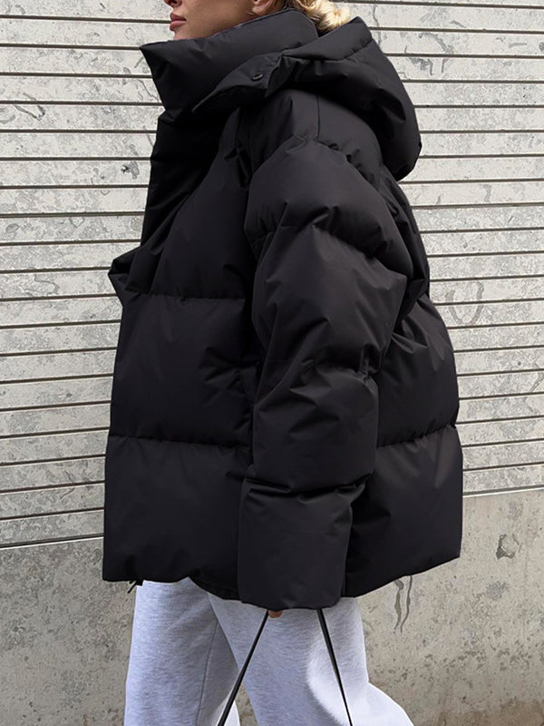 Multicolor Hooded Puffer Jacket