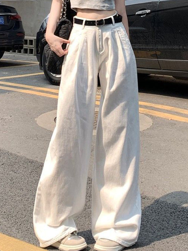 High Waist Slimming Drapey Boyfriend Jeans
