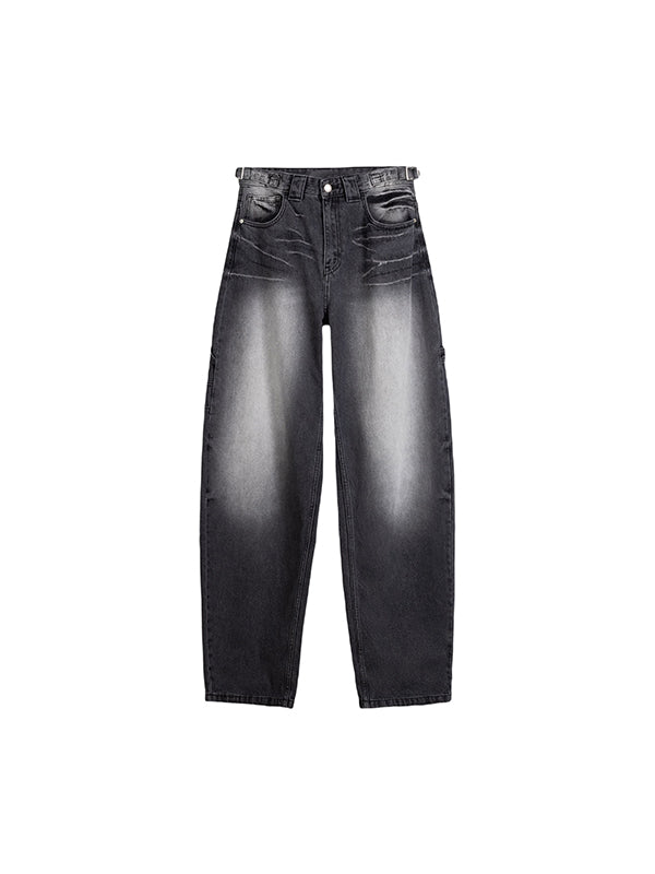 Heavy Duty Washed Loose Boyfriend Jeans