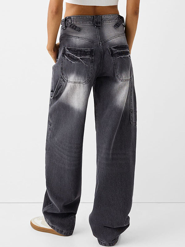 Heavy Duty Washed Loose Boyfriend Jeans