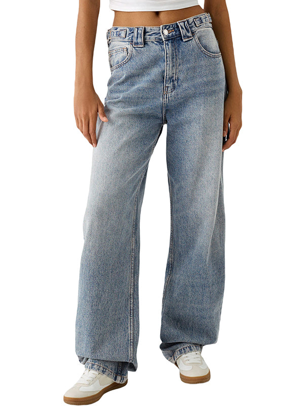 Heavy Duty Washed Loose Boyfriend Jeans