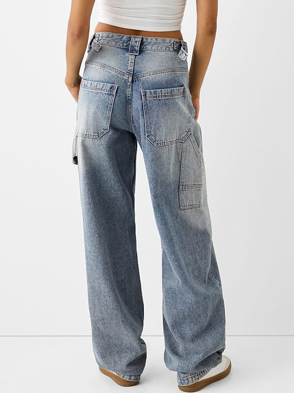 Heavy Duty Washed Loose Boyfriend Jeans