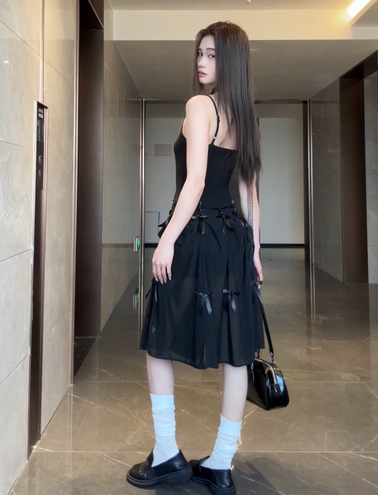 Strapless Asymmetrical Ruffle Dresses
